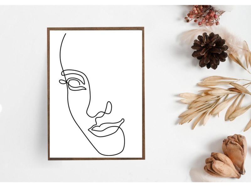 Women line art poster