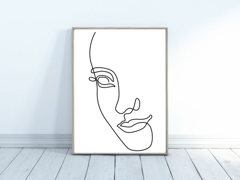 Women line art poster