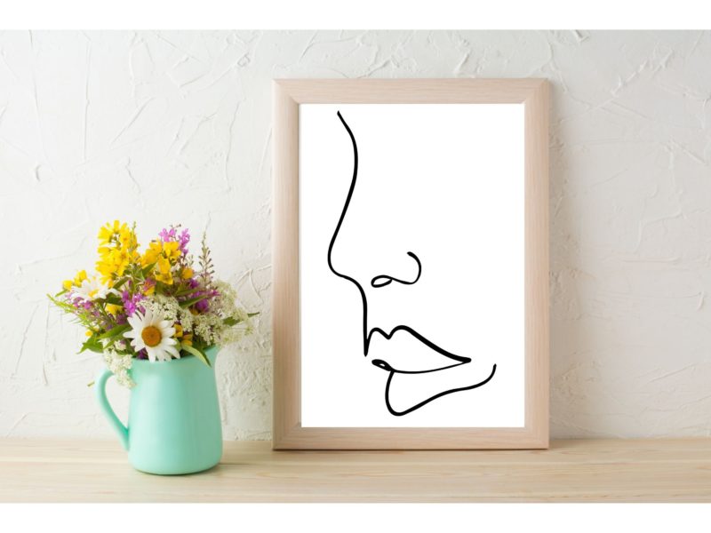 Women line art poster