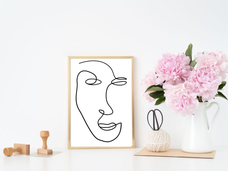 Women line art poster