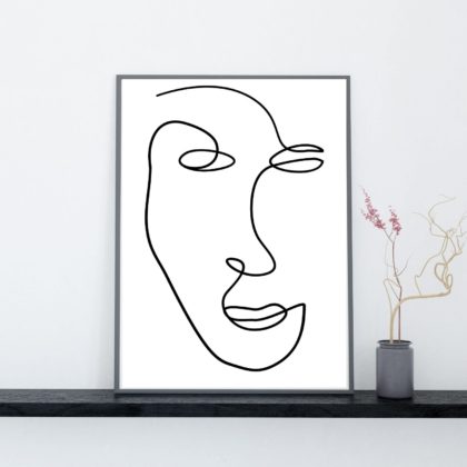 Women line art poster
