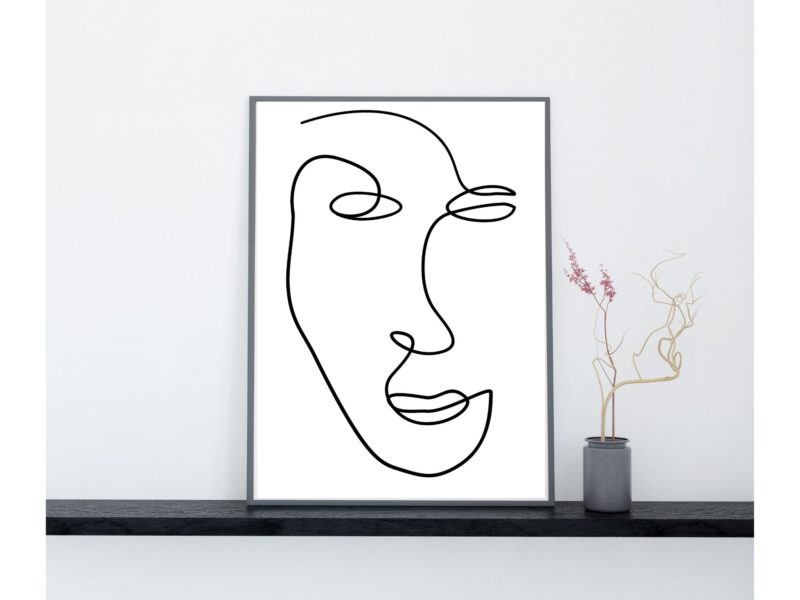 Women line art poster