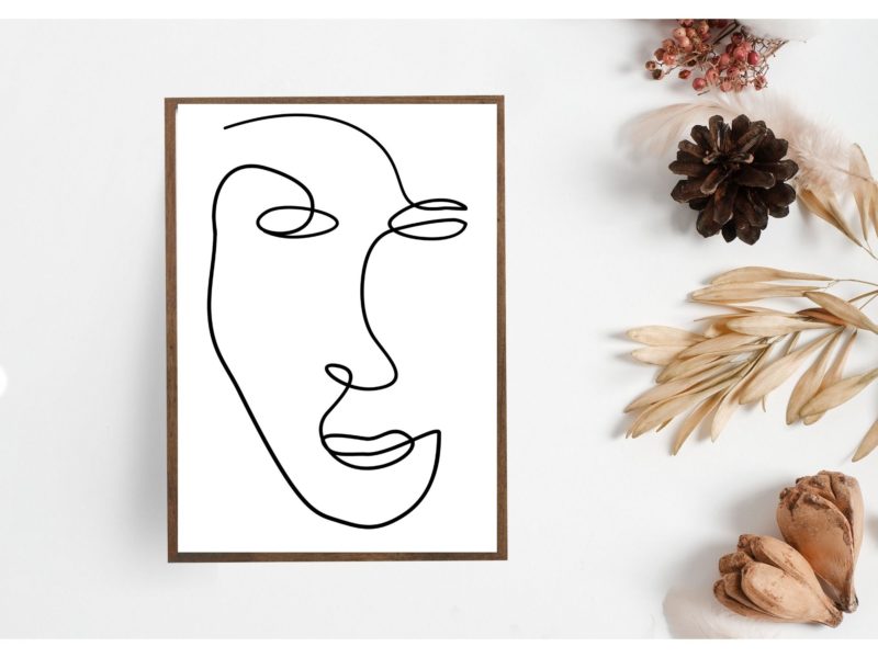 Women line art poster