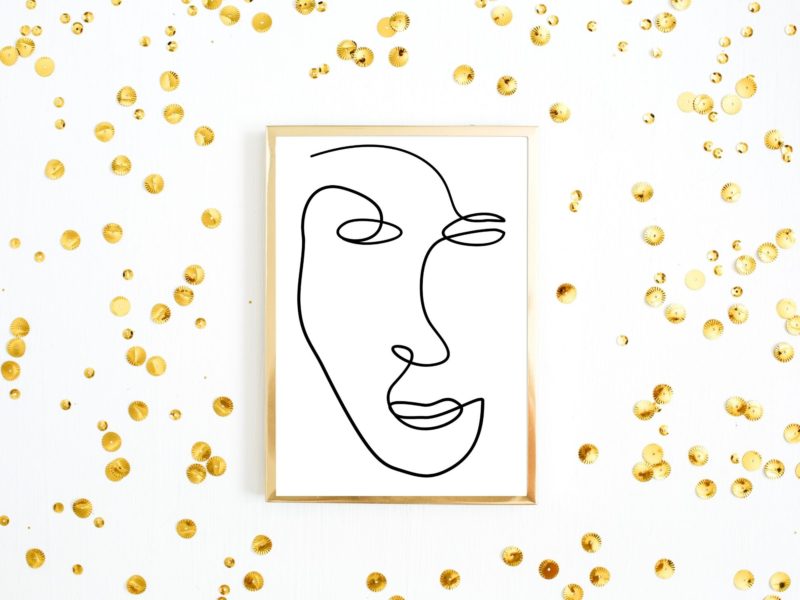 Women line art poster