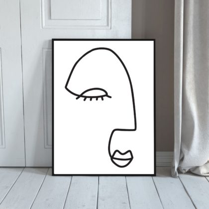 Women line art poster