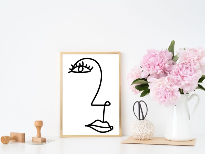 Women line art poster