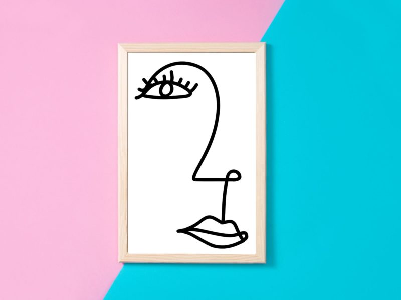 Women line art poster