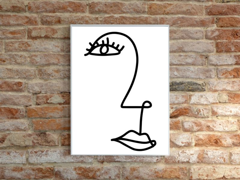 Women line art poster
