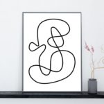 Women line art poster