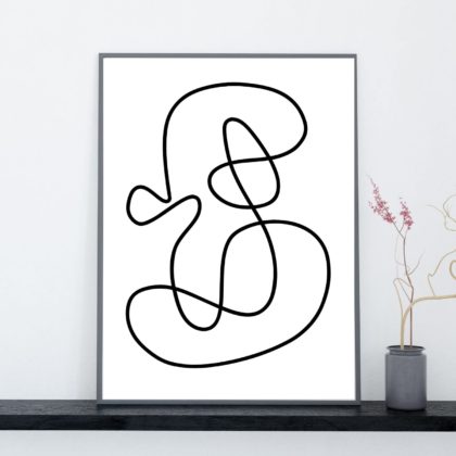 Women line art poster