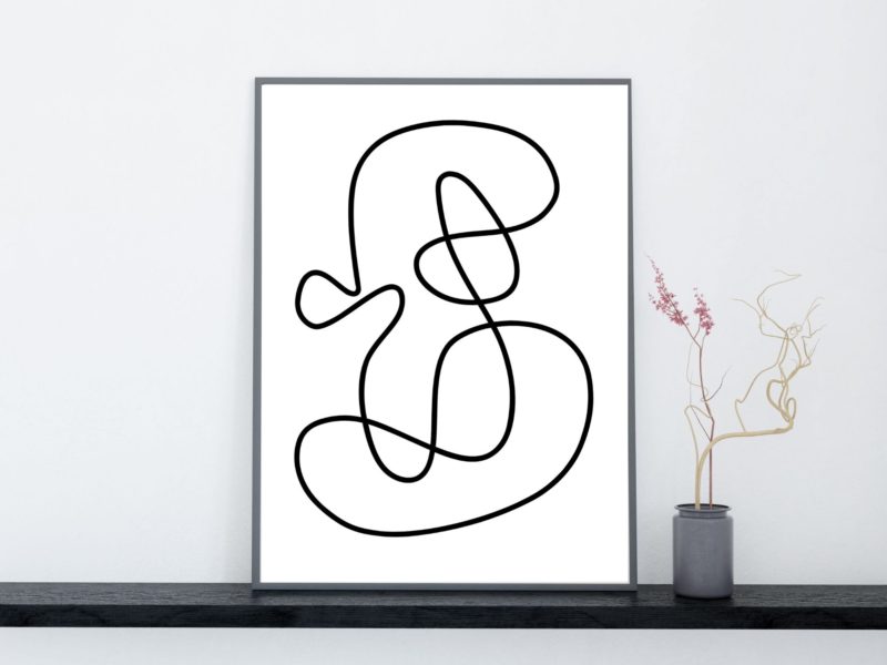 Women line art poster