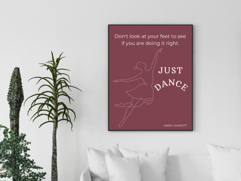 Anne Lamott Motivational Quote Poster
