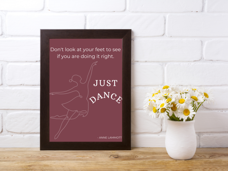 Anne Lamott Motivational Quote Poster