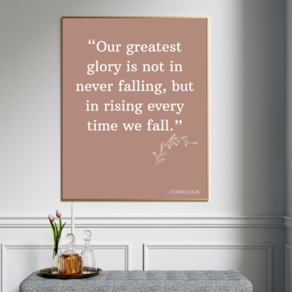 Confucius Motivational Quote Poster