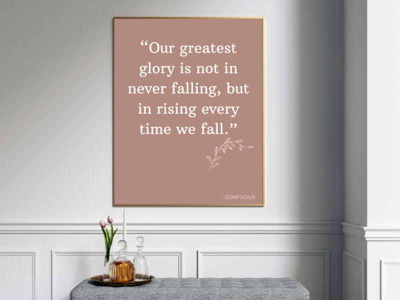 Confucius Motivational Quote Poster