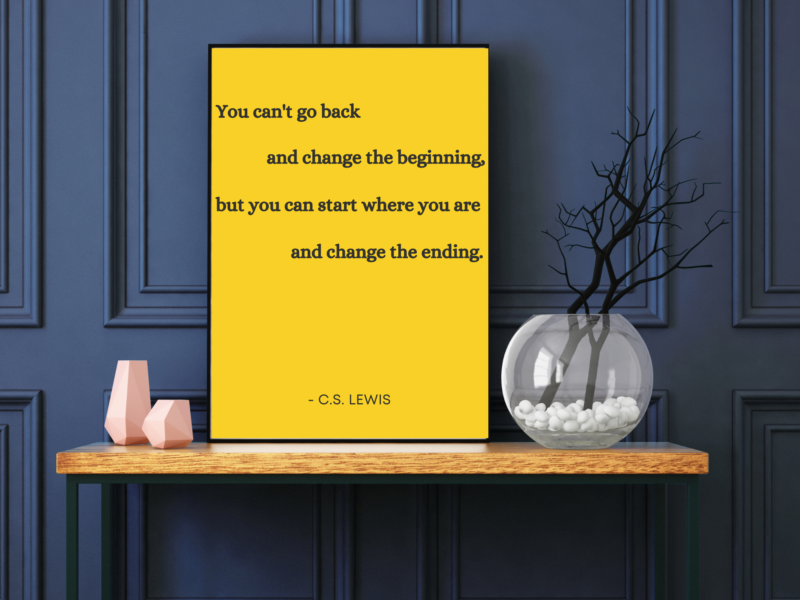 C.S. Lewis Motivational Quote Poster