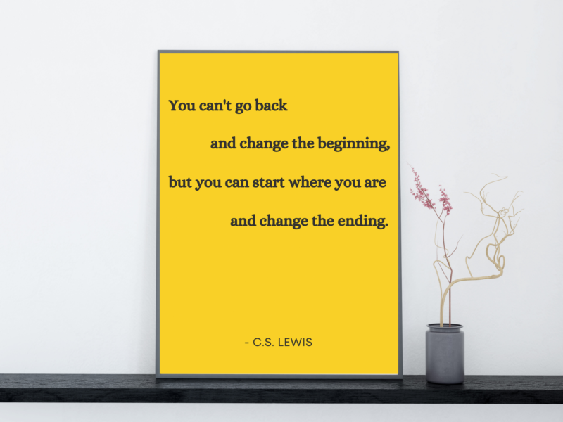 C.S. Lewis Motivational Quote Poster