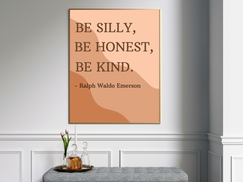 Ralph Waldo Emerson Inspirational Quote Poster