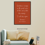 Mary Ann Radmacher Quote Poster