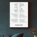 Morse Code Poster