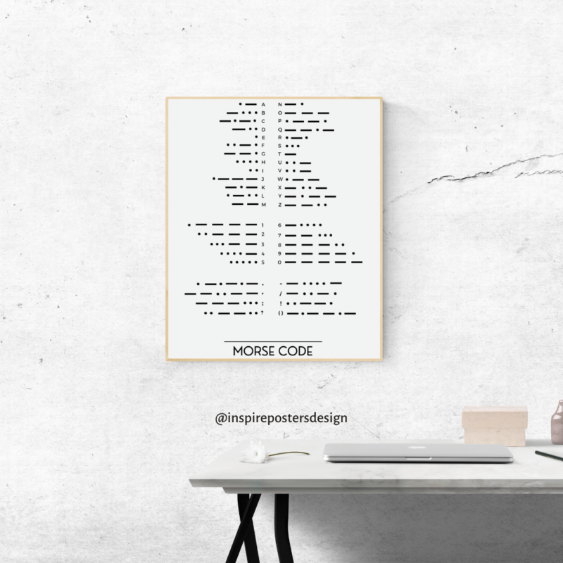 Morse Code Poster