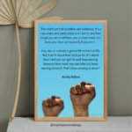 Rocky Balboa Quote Poster